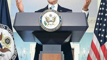 Überzeugungsarbeit: US-Außenminister John Kerry will beim Kongress um Zustimmung für einen Militärschlag gegen das syrische Regime werben – ein schwieriges Unterfangen. Viele Abgeordnete halten wenig von einen Angriff. Foto: Alex Wong/AFP