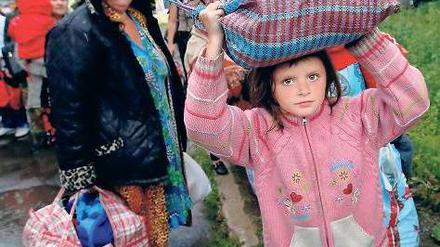 Der Flüchtlingsstrom aus dem Osten der Ukraine reißt nicht ab. 