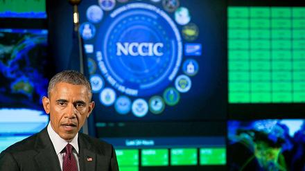 Hohe Dringlichkeit. Obama im Nationalen Cybersicherheitszentrum. 