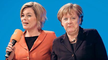Unstimmigkeiten in der CDU: Julia Klöckner, Spitzenkandidatin in Rheinland-Pfalz, will sich nicht auf einen Verhandlungserfolg der Bundeskanzlerin mit der EU verlassen. 