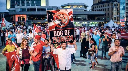 Aufgestachelt. Erdogan-Anhänger bei einer Demonstration gegen die Gülen-Bewegung in Istanbul.