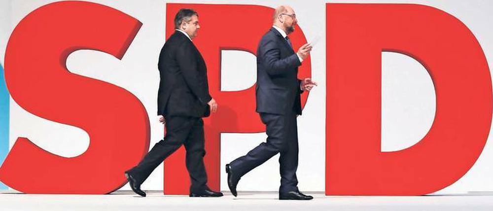 Verfolgt Martin Schulz immer weiter. Sigmar Gabriel, Ex-SPD-Chef und noch amtierender Außenminister. 