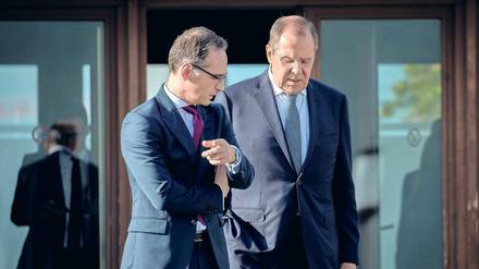 Die Außenminister Heiko Maas und Sergej Lawrow – hier bei einem Treffen in Berlin im September – wollen über den INF-Vertrag reden.