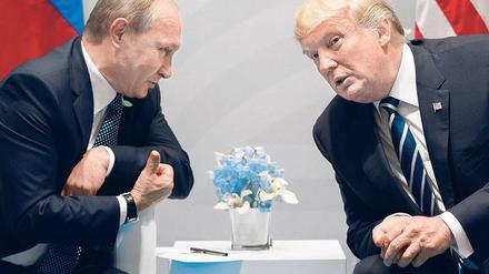 Auch über das Treffen mit Wladimir Putin in Hamburg 2017 gibt es keine Aufzeichnungen.