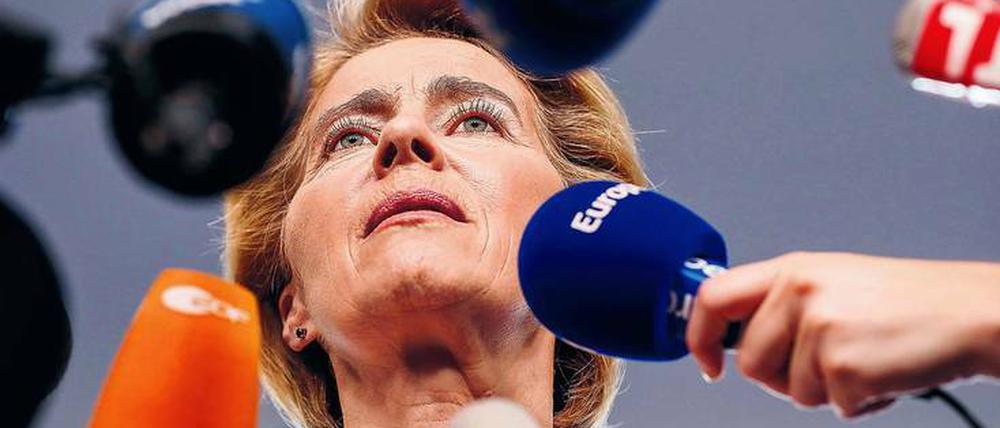 Nicht unumstritten. Ursula von der Leyen muss um jede Stimme kämpfen, um Präsidentin der EU-Kommission zu werden. Foto: Jean-François Badias/AP/dpa