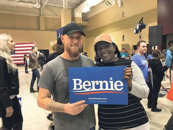 Sanders’ Anhänger wie Jimmy Dukes und seine Frau Leah hoffen auf einen weiteren Sieg für Bernie Sanders.