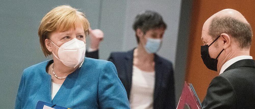 Die Atmosphäre zwischen dem Union-Lager mit Bundeskanzlerin Angela Merkel und dem Koalitionspartner SPD mit Vizekanzler Olaf Scholz wird schlechter. 