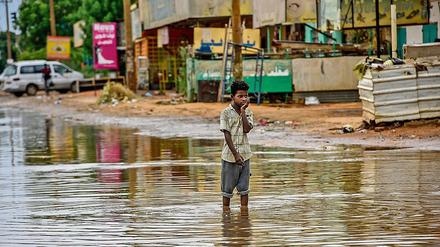 Überschwemmungen, wie hier im Sudan, werden im Klimawandel zunehmen. 