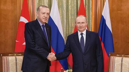 Recep Tayyip Erdogan und Wladimir Putin besiegeln eine engere Zusammenarbeit.
