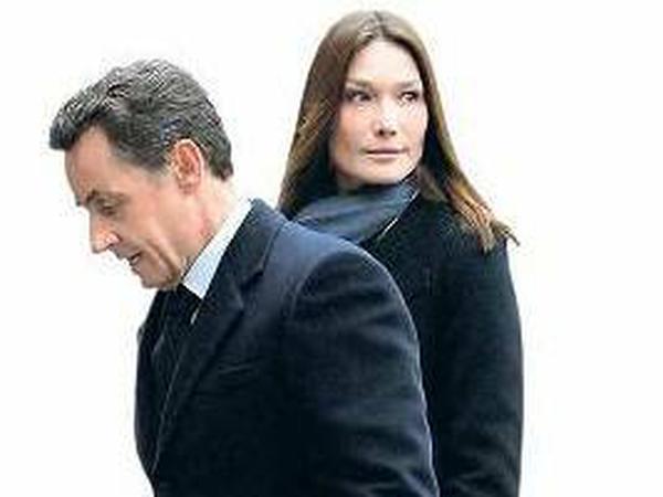 Nicolas Sarkozy und seine Ehefrau Carla Bruni-Sarkozy.