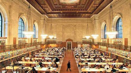 Heilige Hallen. Aber die New York Public Library möchte jetzt mit Google kooperieren. Werden die hier gelagerten Bücher damit überflüssig?