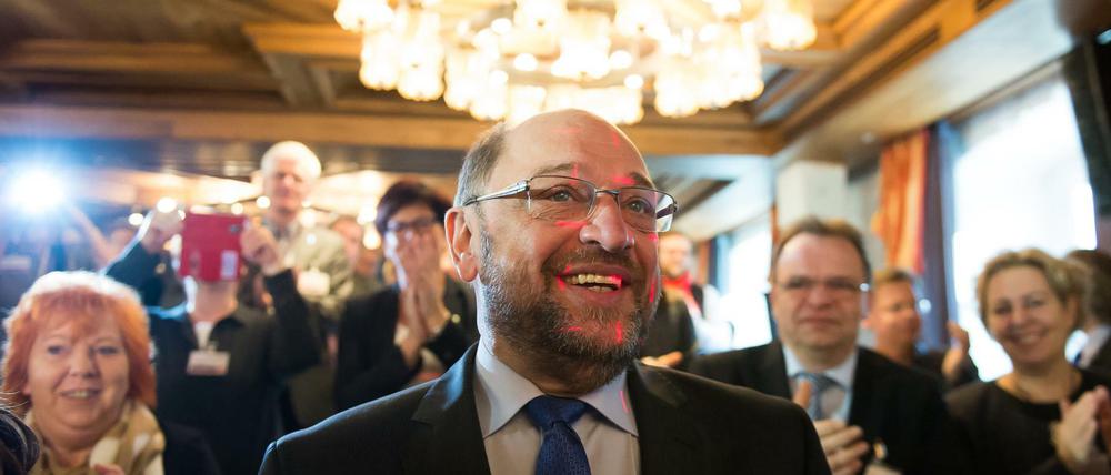 SPD-Kanzlerkandidat Martin Schulz - hier in Hessen. 