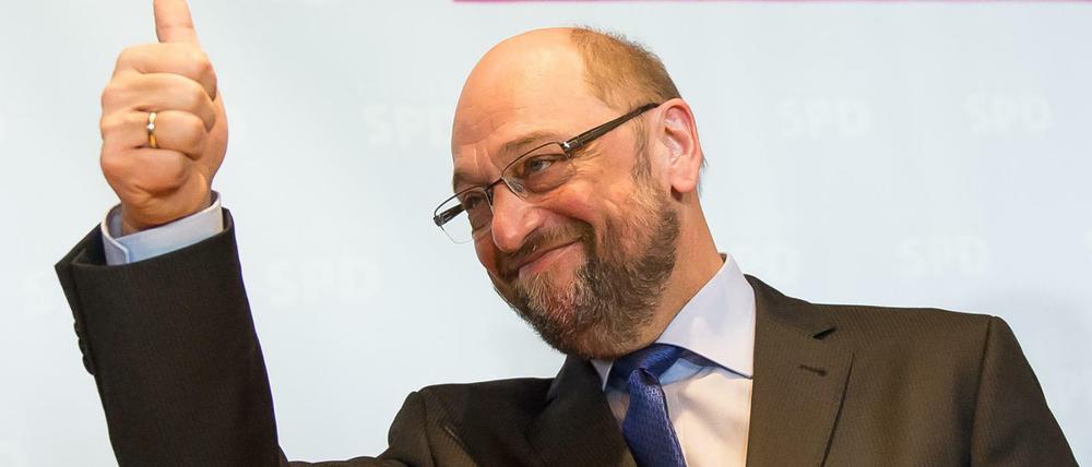 SPD-Kanzlerkandidat Martin Schulz sprach am Samstag beim Hessengipfel der SPD in Friedewald.