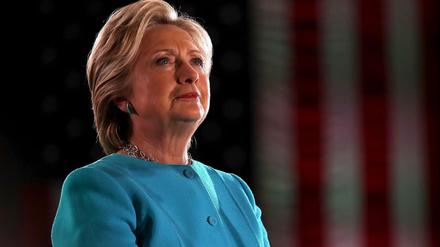 Vom FBI entlastet: Hillary Clinton am Sonntag Abend in New Hampshire. 