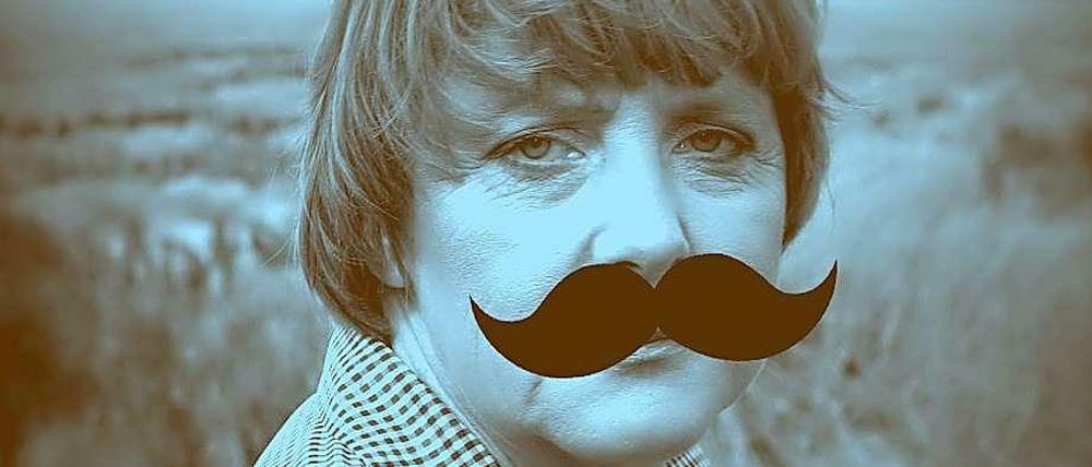 Merkel mit Moustache: Die Kanzlerin wird zur Hipster-Ikone