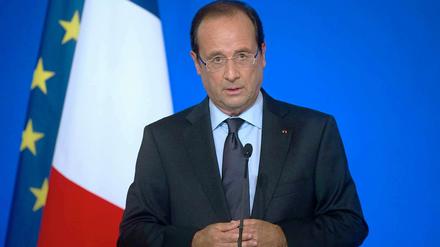 Frankreichs Präsident Hollande verschärft den Ton gegenüber dem Regime in Damaskus.