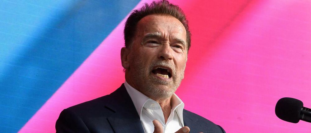 Der ehemalige Bodybuilder, Schauspieler und Politiker, Arnold Schwarzenegger