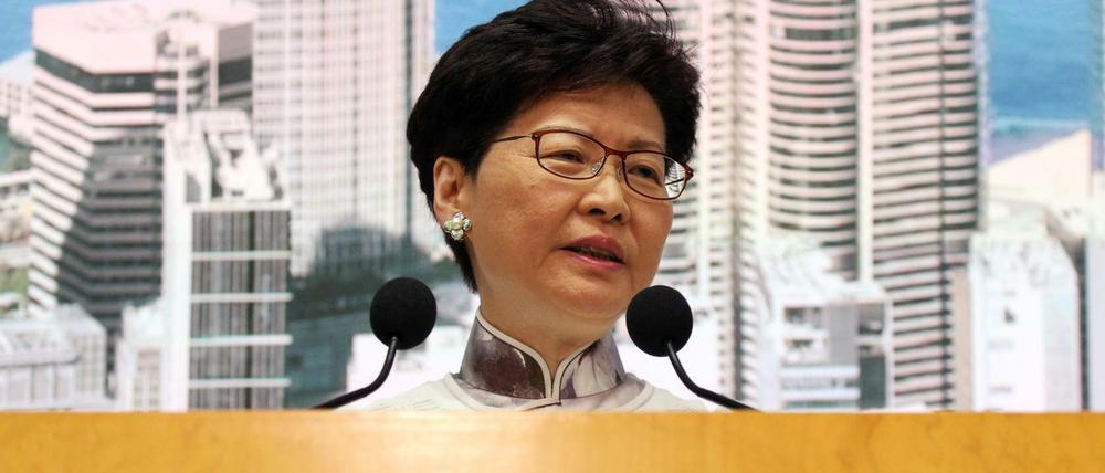 Hongkongs Regierungschefin Carrie Lam.