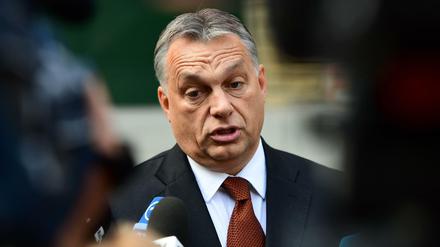 Viktor Orban schraubte nach seiner Stimmabgabe in Budapest die Erwartungen herunter.
