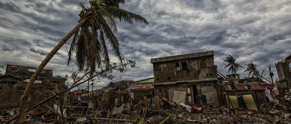 Ein Ort der Verwüstung: Jérémie im Südwesten Haitis nach dem Sturm. Hier war "Matthew" mit bis zu 230 Stundenkilometern über das Land gefegt.
