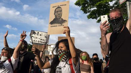 Protest gegen Polizeigewalt nach dem Tod von George Floyd in Minneapolis 
