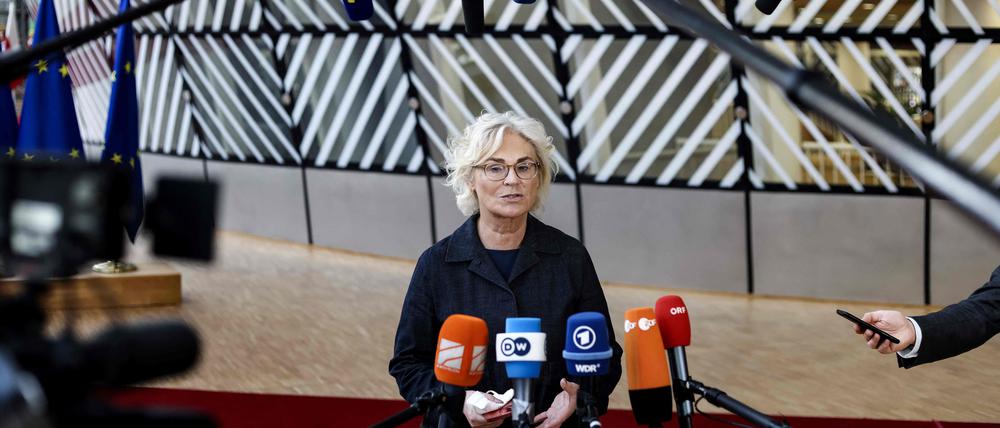 Christine Lambrecht (SPD), heute amtierende Bundesverteidigungsministerin.