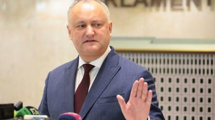 Der moldauische Präsident Igor Dodon 