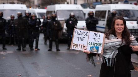 In Paris gingen Anfang des Monats Demonstranten für die Klimaschutz auf die Straße.