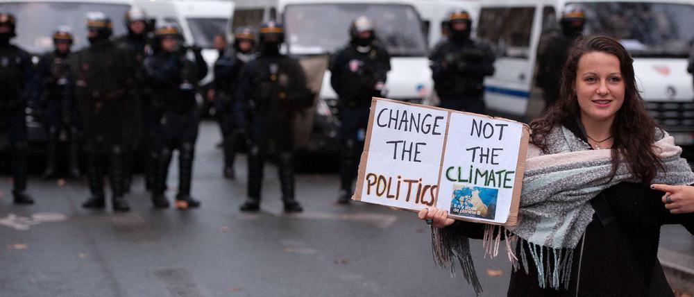 In Paris gingen Anfang des Monats Demonstranten für die Klimaschutz auf die Straße.