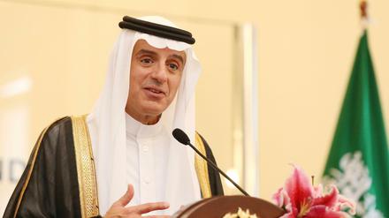 Saudi-Arabiens Außenminister Adel al-Dschubeir bei der Investorenkonferenz "Future Investment Initiative". 