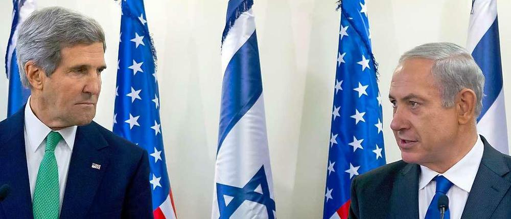 Verbündet: John Kerry – hier bei seinem Besuch in Jerusalem mit Benjamin Netanyahu.