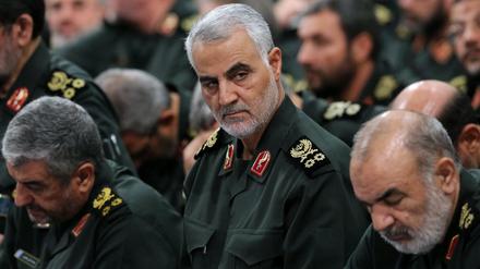 Top-Soldat der Mullahs. Qassem Souleimani (M.) kommandiert die Al-Quds-Brigaden. Sie gelten als Eliteeinheit der Revolutionsgarden.