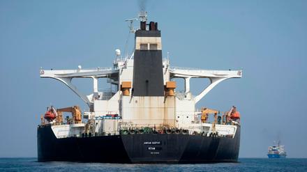 Der im Juli von Großbritannien festgesetzte iranische Öltanker "Adrian Darya-1". 