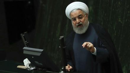Fordert Verhandlungsergebnisse bis Donnerstag: Der iranische Präsident Hassan Ruhani.