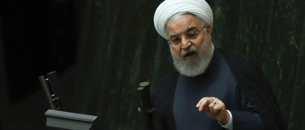 Fordert Verhandlungsergebnisse bis Donnerstag: Der iranische Präsident Hassan Ruhani.