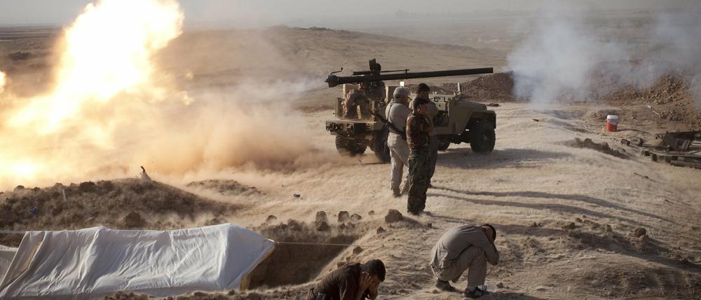Angriff auf eine Stellung der Terrormiliz IS im Irak
