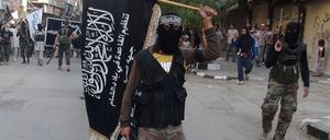 IS-Kämpfer in Jarmuk im Jahr 2014.