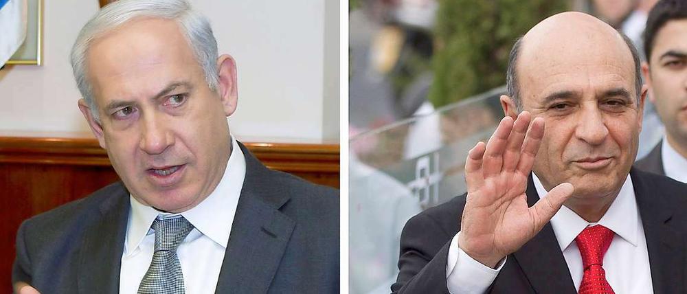 Ministerpräsident Benjamin Netanjahu und Kadima-Chef Schaul Mofas haben heimlich über ihre Annäherung beraten.