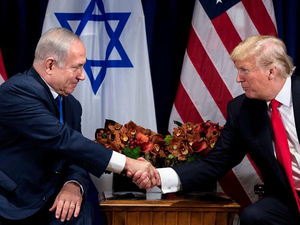 Donald Trump und Israels Premier Benjamin Netanjahu sind in Sachen Nahostkonflikt auf einer Linie.