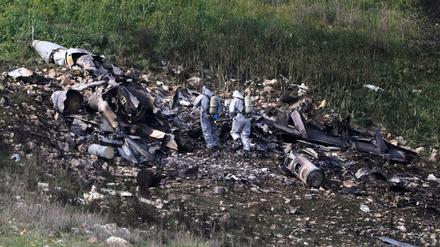 Abgeschossen. Ein israelischer F-16-Bomber wurde am Sonnabend von der syrischen Flugabwehr getroffen. Die Piloten überlebten.