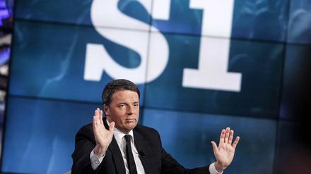 Sein Job ist in Gefahr: Bei einem "Nein" im Referendum am Sonntag könnte Ministerpräsident Renzi zurücktreten.