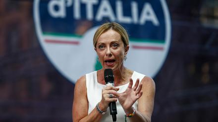 Giorgia Meloni hat beste Chancen, Italiens erste Ministerpräsidentin zu werden.