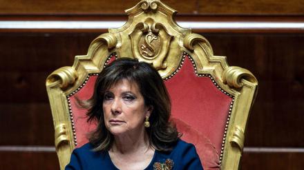 Maria Elisabetta Alberti Casellati, Präsidentin im Senat von Italien, könnte Teil der sogenannten "Baderegierung" werden.