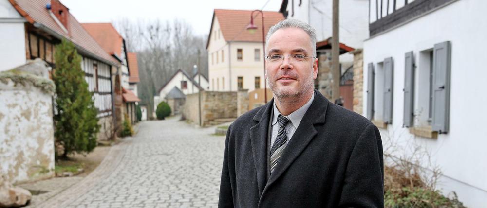 Der frühere ehrenamtliche Ortsbürgermeister von Tröglitz, Markus Nierth