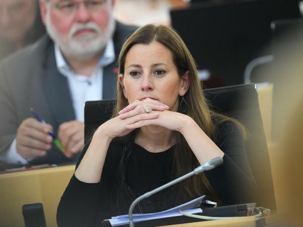 Janine Wissler, Linke-Fraktionsvorsitzende im hessischen Landtag