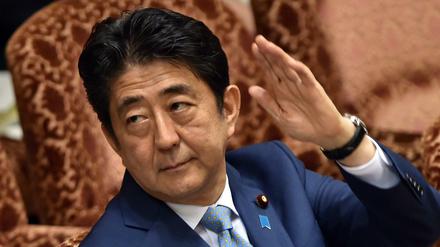 Japans Premierminister Shinzo Abe wird in seiner Rede am Freitag auch das Wort "Entschuldigung" sagen. 
