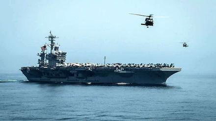 Insgesamt befinden sich neun US-Kriegsschiffe im Arabischen Meer. 