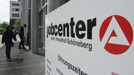 Das Jobcenter Tempelhof-Schöneberg in Berlin. 