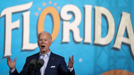 Joe Biden am Donnerstag in Tampa, Florida.