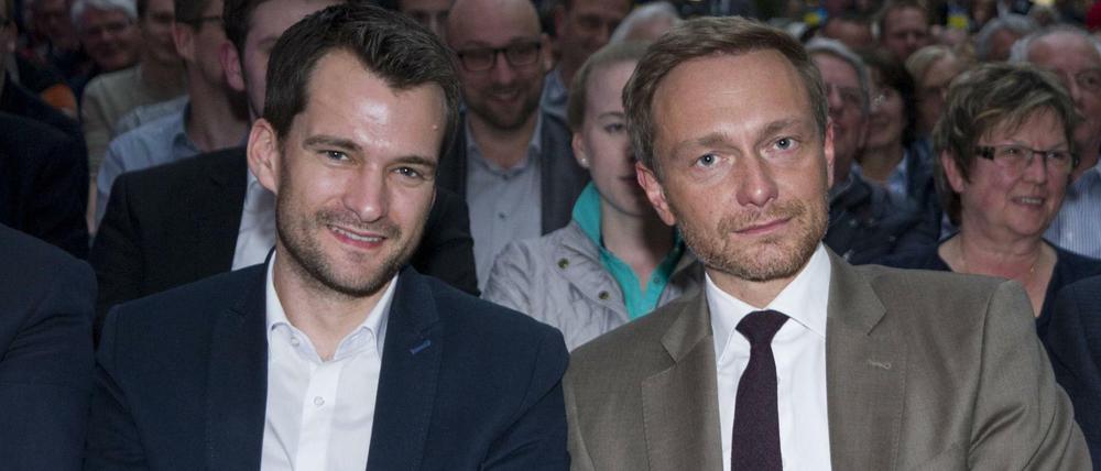 Johannes Vogel, links, will beim Parteitag in den Vorstand gewählt, Parteichef Christian Lindner zum Spitzenkandidat gekürt werden.